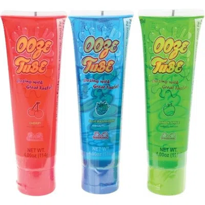 US TOY COMPANY US TOY 4 OZ OOZE TUBE TOYS - 3 ASSORTED TANGY FLAVORS