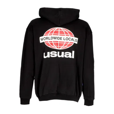 USUAL WORLDWIDE LOCALS HOODIE BLACK MEN'S HOODIE