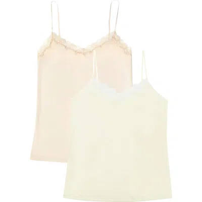 UWILA WARRIOR UWILA WARRIOR 2-PACK SOFT SEAMLESS CAMISOLES WITH LACE