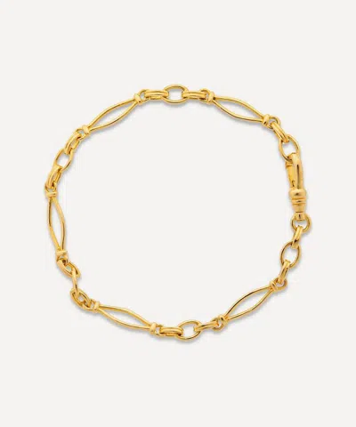 V BY LAURA VANN V BY LAURA VANN 18CT GOLD-PLATED VINTAGE LINK CHAIN BRACELET