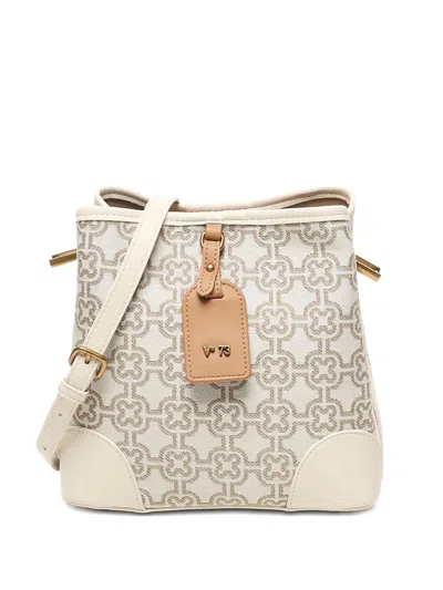 V73 HARRIET MONOGRAM BUCKET BAG