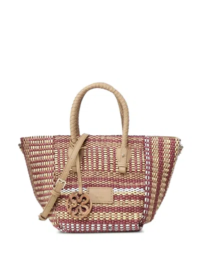 V73 STEFANIE WOVEN TOTE BAG