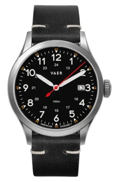 VAER VAER C5 FIELD BLACK SOLAR WATCH, 40MM