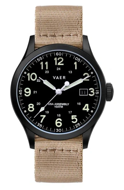 VAER VAER C5 TACTICAL FIELD SOLAR WATCH, 40MM