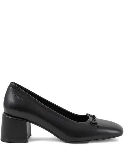 VAGABOND 55MM ADISON BLOCK-HEEL BOW PUMPS