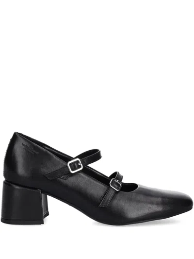 VAGABOND DOUBLE-BUCKLE BLOCK-HEEL PUMPS