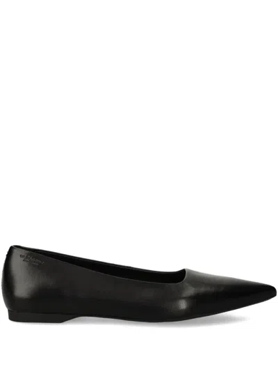VAGABOND HERMINE POINTED-TOE LEATHER BALLET FLATS