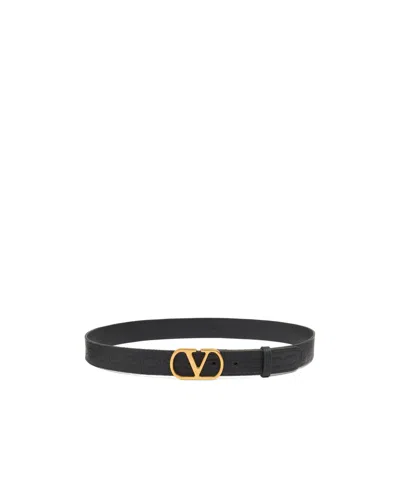 VALENTINO GARAVANI 30MM VLOGO SIGNATURE LEATHER BELT