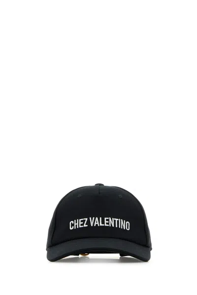 VALENTINO GARAVANI VALENTINO GARAVANI MIDNIGHT BLUE COTTON BASEBALL CAP