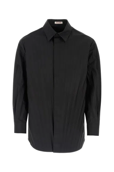 VALENTINO BLACK TECH NYLON OVERSIZE SHIRT