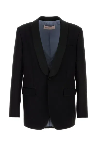 VALENTINO BLACK WOOL BLAZER