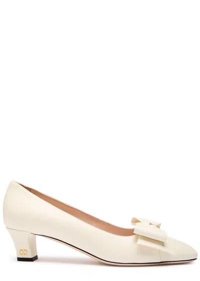 VALENTINO GARAVANI VALENTINO GARAVANI BOWOW 45 LEATHER PUMPS