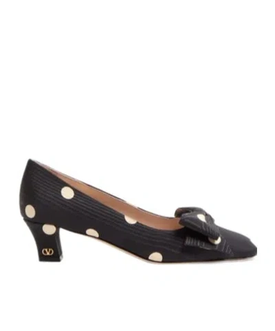 VALENTINO GARAVANI VALENTINO BOWOW POLKA DOT PRINTED PUMPS