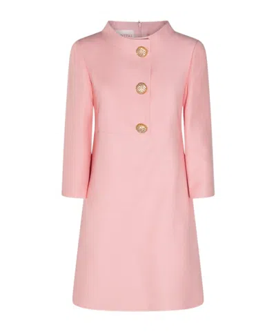 VALENTINO VALENTINO BUTTON DETAILED DRESS