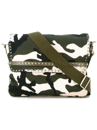 VALENTINO GARAVANI CAMUPANTHER MESSENGER BAG GREEN