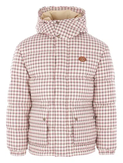 VALENTINO CHECKED QUILTED COAT