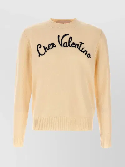 VALENTINO 'CHEZ VALENTINO' CREW NECK SWEATER