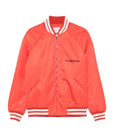 VALENTINO CHEZ VALENTINO-PRINT BOMBER JACKET