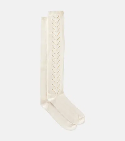 VALENTINO VLOGO KNITTED COTTON SOCKS