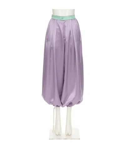 VALENTINO VALENTINO SATIN TAPERED TROUSERS