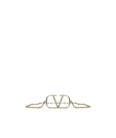 VALENTINO GARAVANI VALENTINO VLOGO SIGNATURE EMBELLISHED BELT