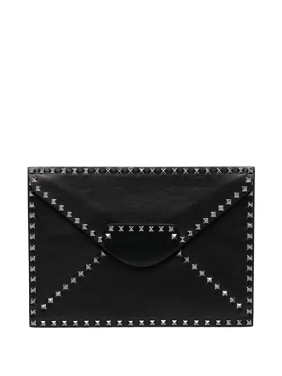 VALENTINO GARAVANI CRYSTAL EMBELLISHMENT CLUTCH BAG