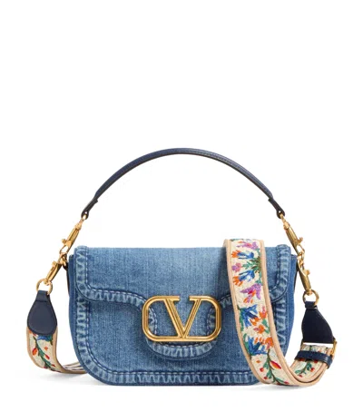 VALENTINO GARAVANI DENIM ALLTIME SHOULDER BAG