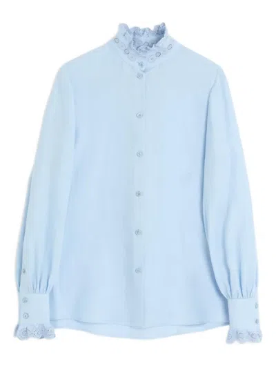 VALENTINO EMBROIDERED LINEN SHIRT