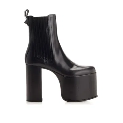 VALENTINO GARAVANI GARAVANI ANKLE LEATHER BOOTS