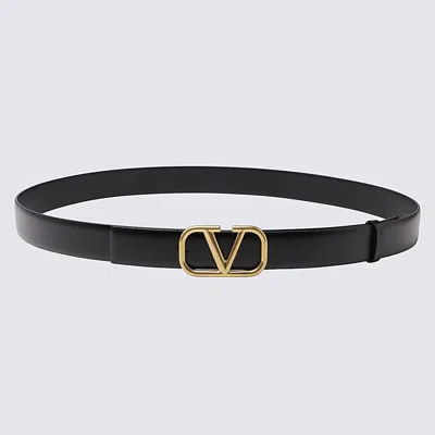 VALENTINO GARAVANI VALENTINO GARAVANI BLACK LEATHER BELT