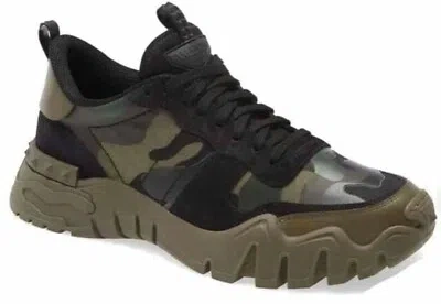 VALENTINO GARAVANI VALENTINO GARAVANI CHUNKY SNEAKERS ARMY GREEN BRUSHWOOD ROCKRUNNER US 8 EU 41