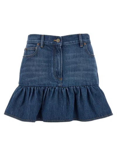 VALENTINO VALENTINO GARAVANI DENIM SKIRT