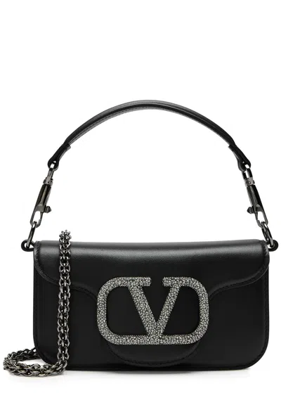 VALENTINO GARAVANI VALENTINO GARAVANI LOCÒ SMALL LEATHER SHOULDER BAG