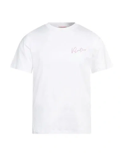 VALENTINO VALENTINO GARAVANI MAN T-SHIRT WHITE SIZE L COTTON
