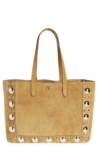 VALENTINO GARAVANI VALENTINO GARAVANI NELLCÔTE STUD SUEDE TOTE BAG