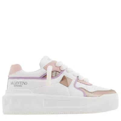 VALENTINO GARAVANI VALENTINO GARAVANI ONE STUD LEATHER LOW-TOP SNEAKERS