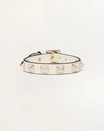 VALENTINO GARAVANI VALENTINO GARAVANI ROCKSTUD BRACELET WOMAN LIGHT IVORY UNI