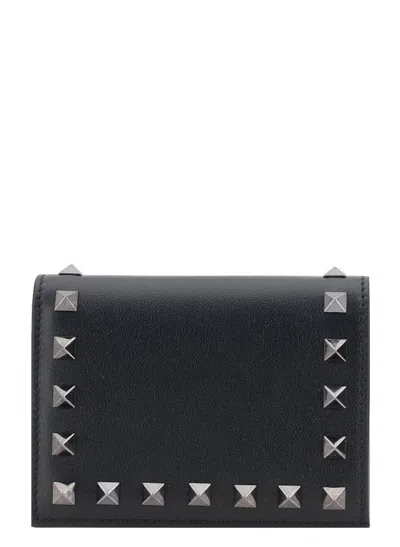 VALENTINO GARAVANI VALENTINO GARAVANI ROCKSTUD FOLDOVER TOP WALLET