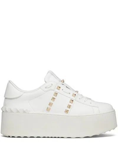 VALENTINO GARAVANI VALENTINO GARAVANI ROCKSTUD UNTITLED LEATHER SNEAKERS