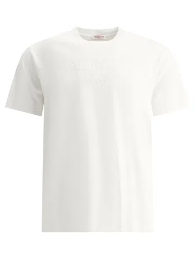 VALENTINO VALENTINO GARAVANI T-SHIRT WITH RUBBERIZED LOGO PRINT