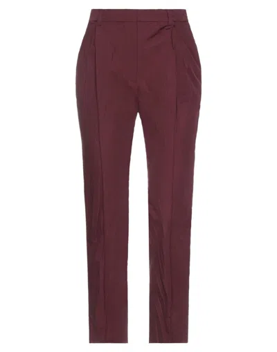VALENTINO VALENTINO GARAVANI WOMAN PANTS PLUM SIZE 4 COTTON, POLYESTER