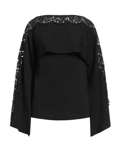 VALENTINO VALENTINO GARAVANI WOMAN SWEATER BLACK SIZE L VIRGIN WOOL