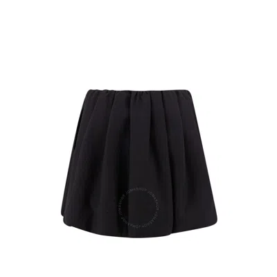 VALENTINO VALENTINO GARAVANI WOOL AND SILK MINI SKIRT