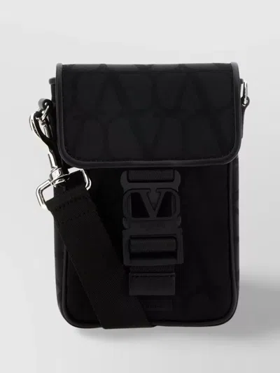 VALENTINO GARAVANI ICONOGRAPHE CANVAS SHOULDER BAG