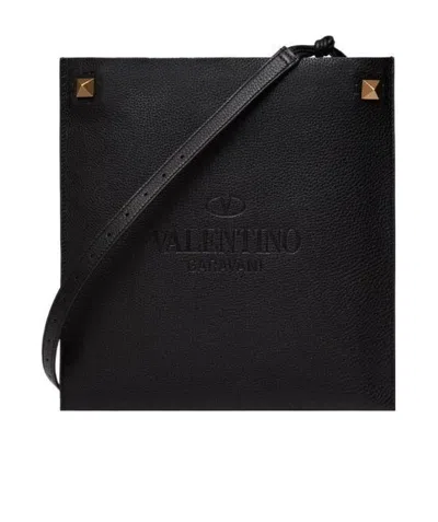 VALENTINO GARAVANI LOGO-EMBOSSED MESSENGER BAG