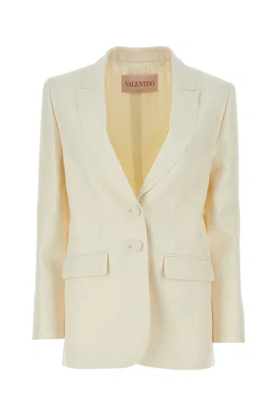 VALENTINO IVORY CREPE BLAZER