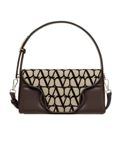 VALENTINO GARAVANI VALENTINO LE GRAND DEUXIÈME LOGO PLAQUE SHOULDER BAG