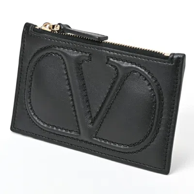 VALENTINO GARAVANI LEATHER CARD WALLET (PRE-OWNED)