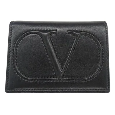 VALENTINO GARAVANI LEATHER WALLET (BI-FOLD) (PRE-OWNED)