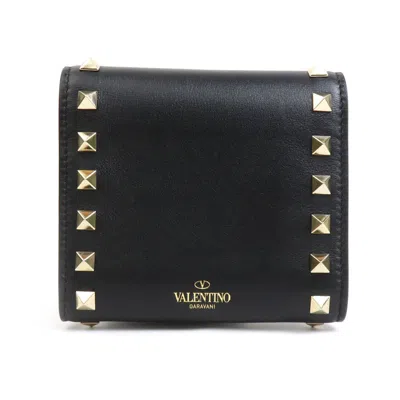 VALENTINO GARAVANI LEATHER WALLET (TRI-FOLD) (PRE-OWNED)